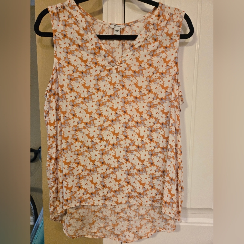 Sonoma Floral Sleeveless Top Sz Large